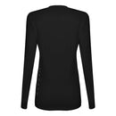 CAMISETA FEMININA MANGA LONGA BEACH SPORTS MORMAII  2730 PRETO