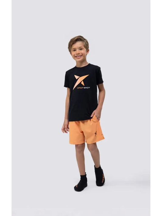Camiseta infantil DROP SHOT GAME - Preto