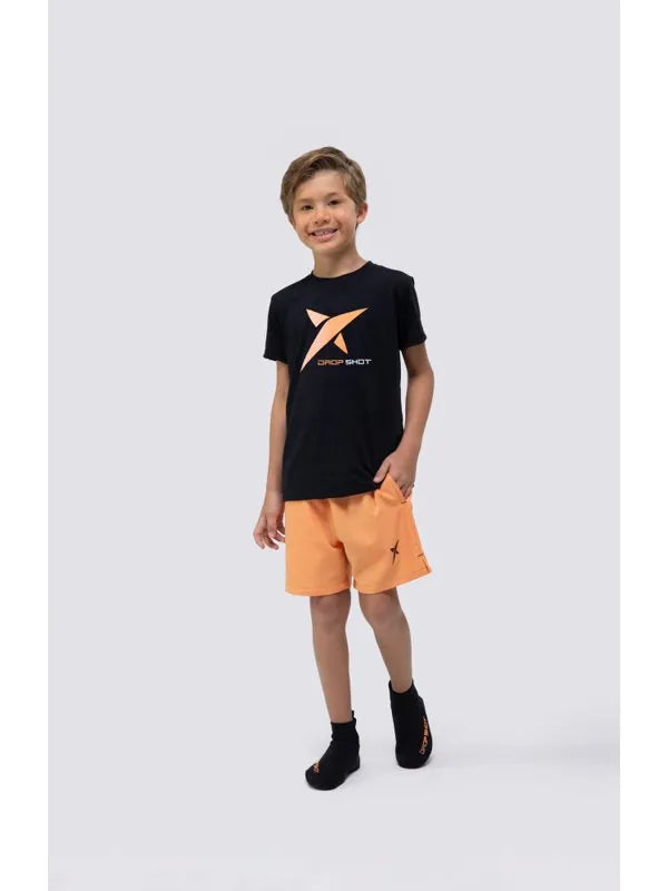 Camiseta infantil DROP SHOT GAME - Preto