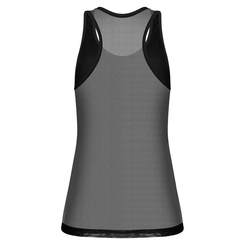 REGATA FEMININA NADADOR COM TELA BEACH SPORTS MORMAII 2773 PRETO