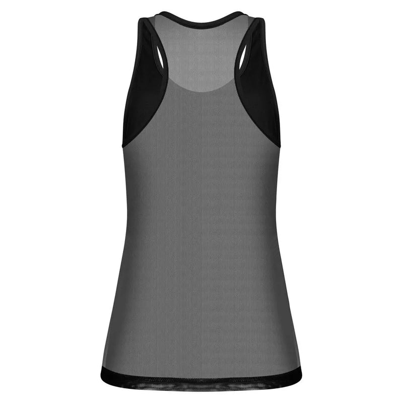 REGATA FEMININA NADADOR COM TELA BEACH SPORTS MORMAII 2773 PRETO