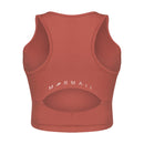 TOP CROPPED FEMININO RECORTE BEACH MORMAII 2900 TERRACOTA