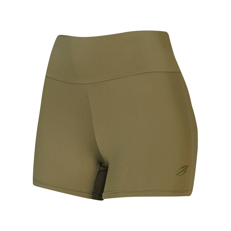 VESTIDO FEMININO NADADOR COM SHORTS MORMAII 2952 VERDE MILITAR