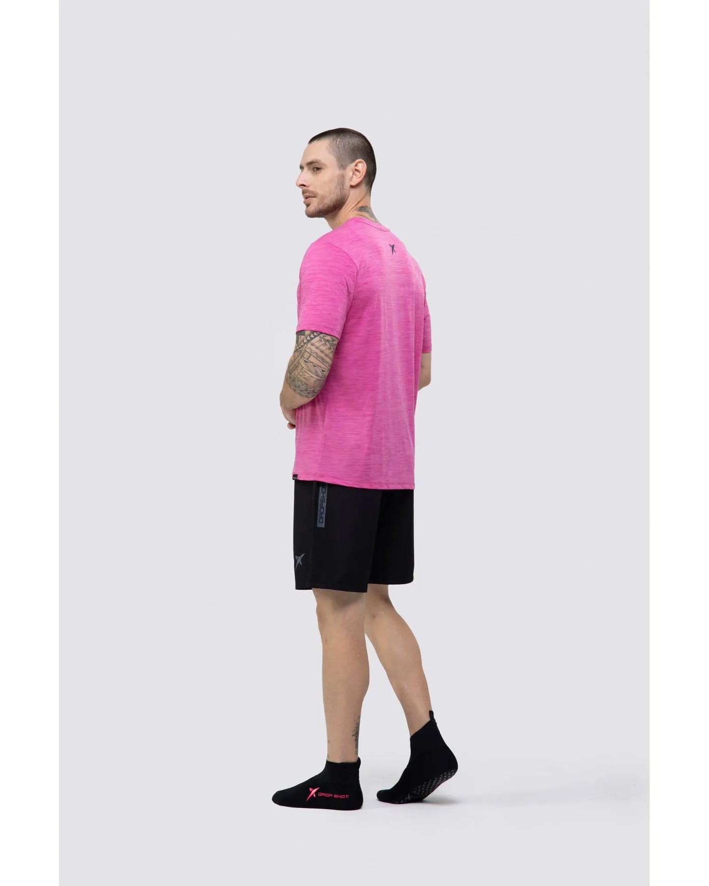 Camiseta DROP SHOT GAME 2.0 - Rosa Neon