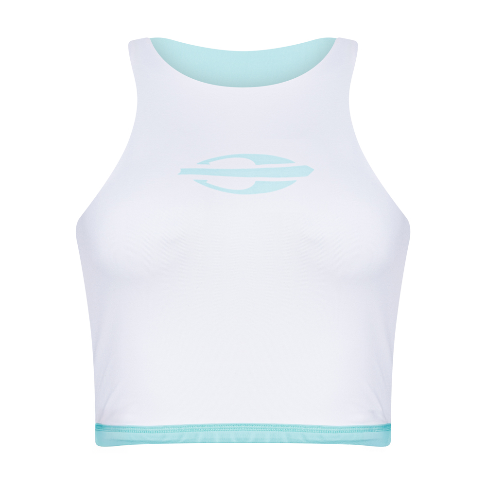 TOP FEMININO DUPLA FACE MORMAII 2941 VERDE CLARO/BRANCO