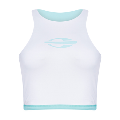 TOP FEMININO DUPLA FACE MORMAII 2941 VERDE CLARO/BRANCO