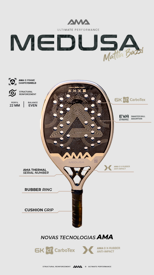 Raquete AMA Sport MEDUSA - Mattia Bazzi