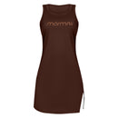 VESTIDO FEMININO NADADOR COM SHORTS MORMAII 2952 CAFE