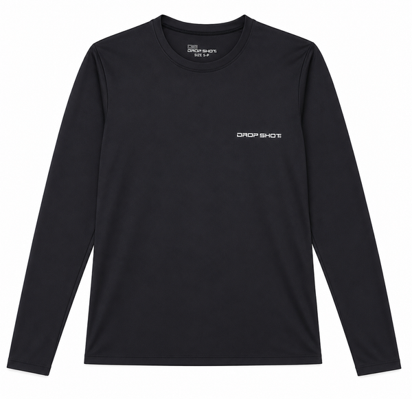 CAMISETA TERMICA MASCULINA MANGA LONGA DROP SHOT - PRETA P