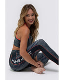 Legging DROP SHOT GRETA - Preto/Coral