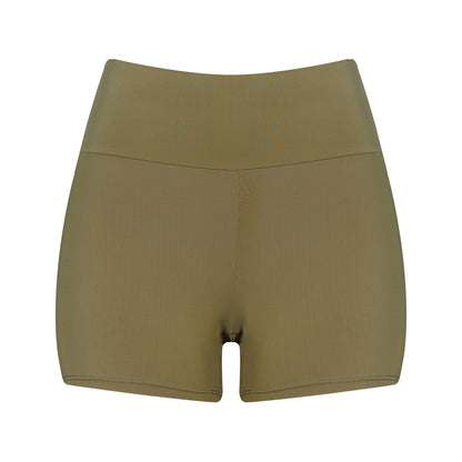 VESTIDO FEMININO NADADOR COM SHORTS MORMAII 2952 VERDE MILITAR