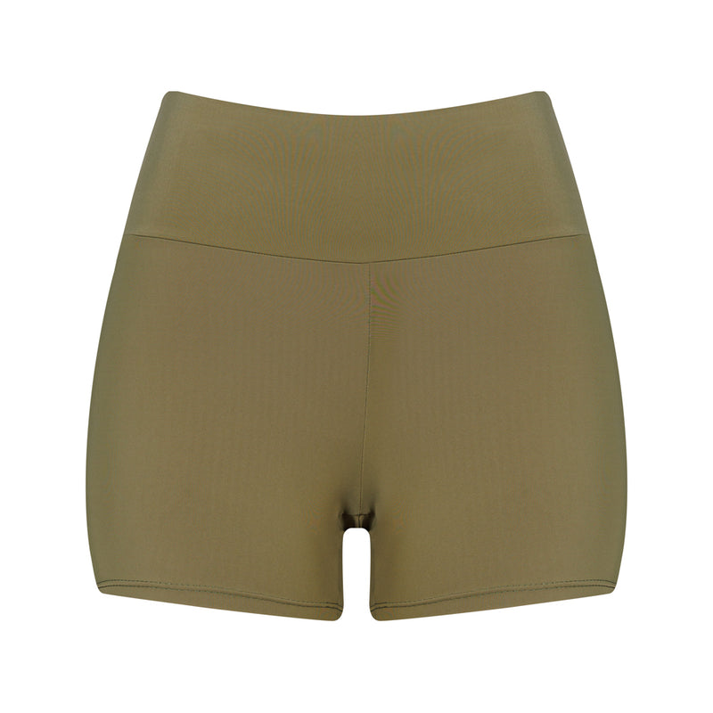 VESTIDO FEMININO NADADOR COM SHORTS MORMAII 2952 VERDE MILITAR