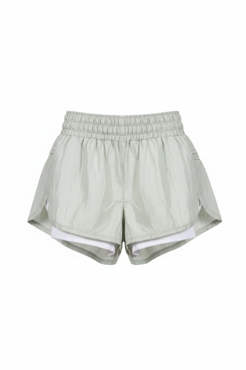 Short Hook Tipo Saia - Verde Claro