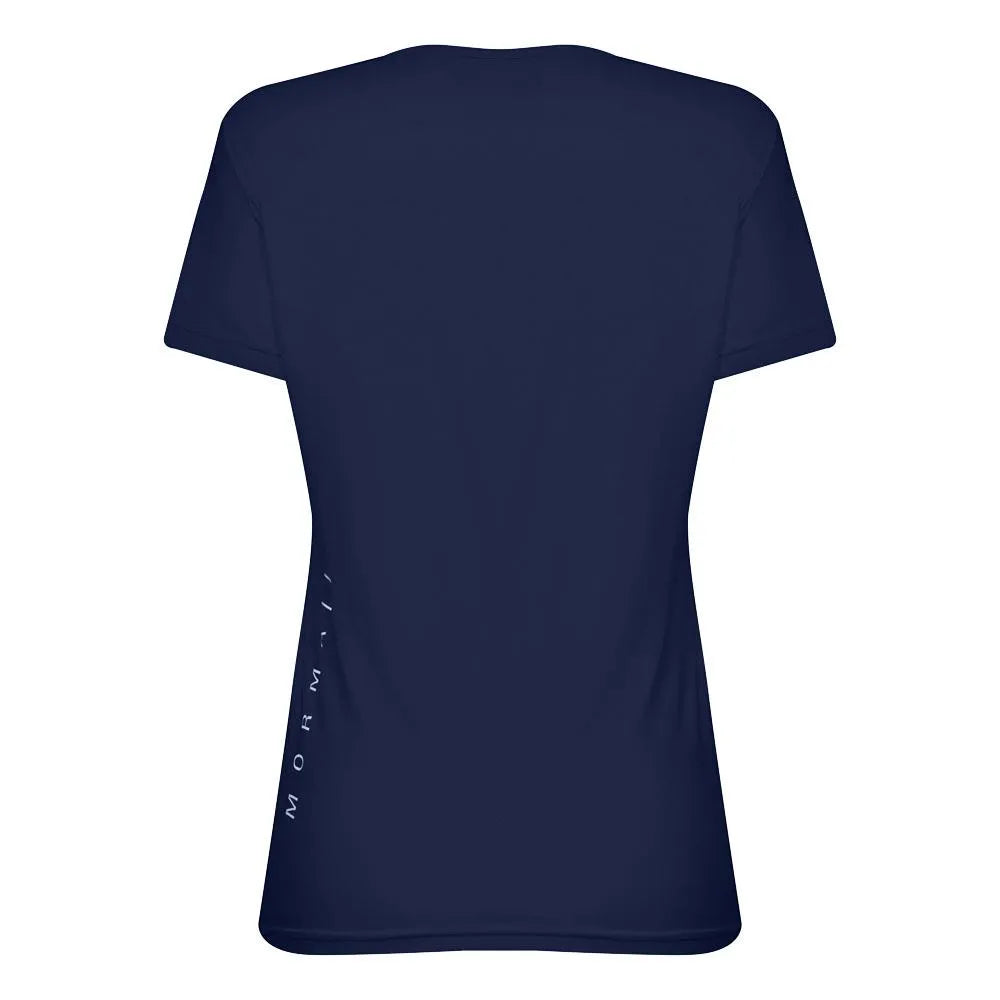 CAMISETA FEMININA MANGA CURTA DECOTE V BEACH SPORTS MORMAII 2733 AZUL MARINHO