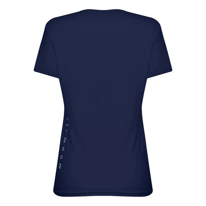 CAMISETA FEMININA MANGA CURTA DECOTE V BEACH SPORTS MORMAII 2733 AZUL MARINHO