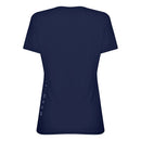 CAMISETA FEMININA MANGA CURTA DECOTE V BEACH SPORTS MORMAII 2733 AZUL MARINHO