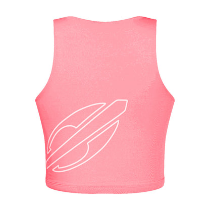 TOP FEMININO DUPLA FACE BEACH MORMAII 2941 ROSA/BRANCO