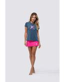 Camiseta Babylook DROP SHOT GAME 2.0 - Azul Patria