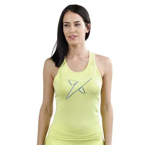 Regata feminina DROP SHOT CAIMA - Amarelo