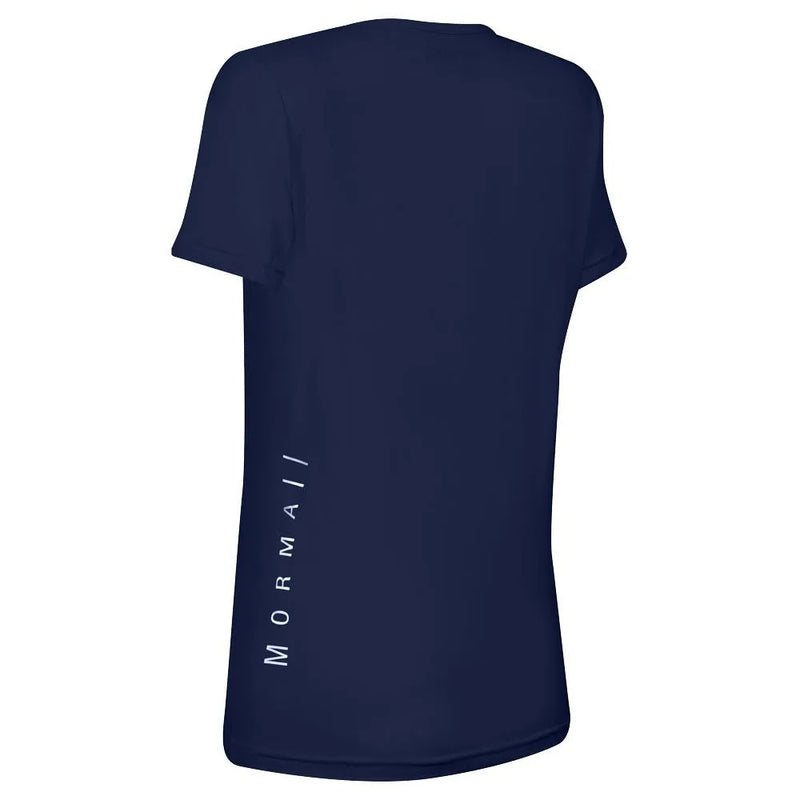 CAMISETA FEMININA MANGA CURTA DECOTE V BEACH SPORTS MORMAII 2733 AZUL MARINHO