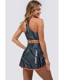 Top DROP SHOT GRETA - Preto/Coral