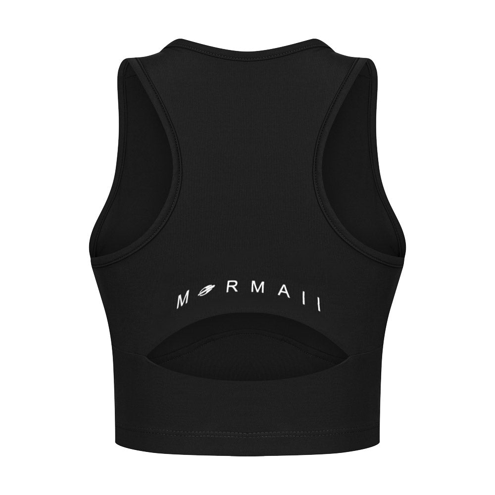 TOP CROPPED FEMININO BEACH SPORTS MORMAII 2900 PRETO