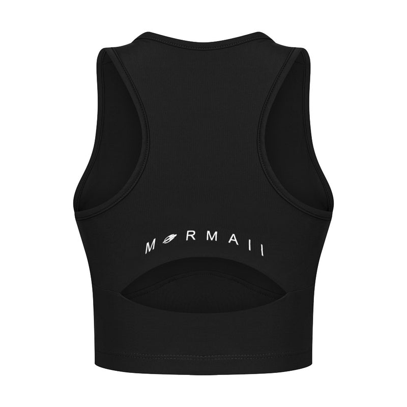 TOP CROPPED FEMININO BEACH SPORTS MORMAII 2900 PRETO