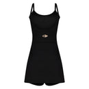 VESTIDO MACAQUINHO LINHA SAMANTHA BARIJAN BEACH TENNIS MORMAII 2025 PRETO