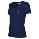 CAMISETA FEMININA MANGA CURTA DECOTE V BEACH SPORTS MORMAII 2733 AZUL MARINHO