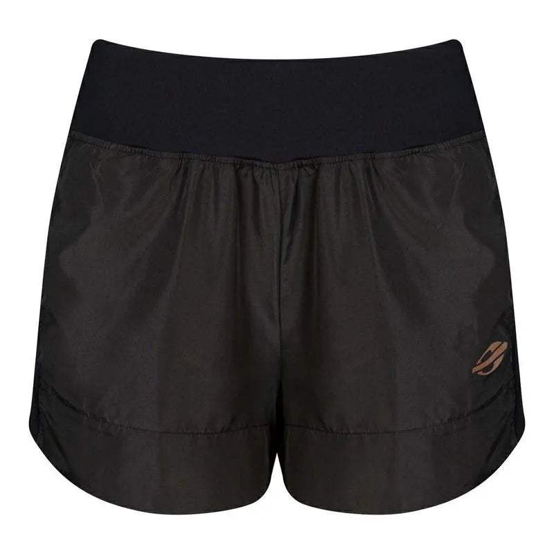SHORT FEMININA LINHA SAMANTHA BARIJAN BEACH TENNIS MORMAII 2025 PRETO