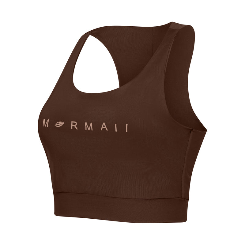 TOP NADADOR FEMININO BEACH SPORTS TELA MORMAII 2902 CAFE
