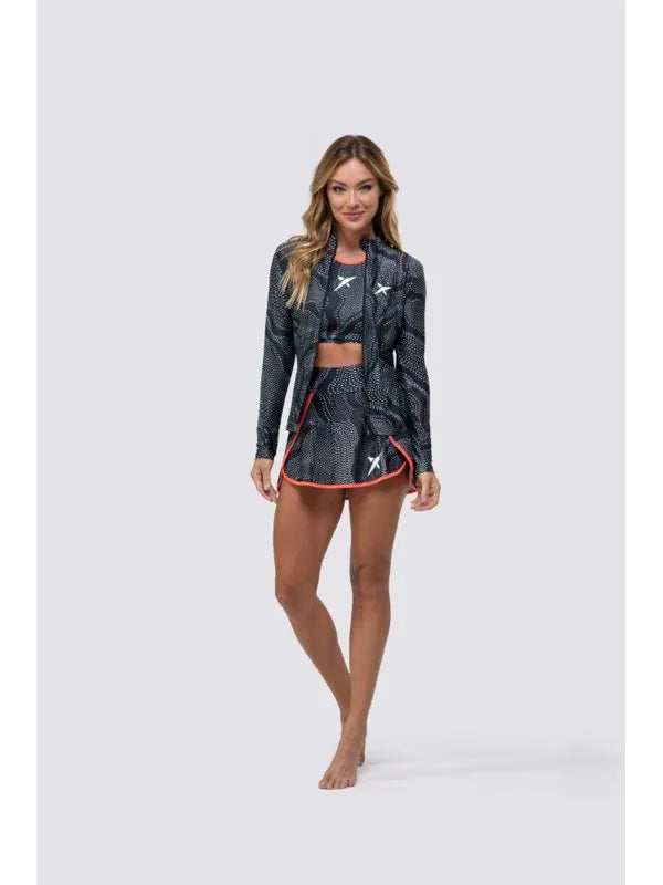 Jaqueta DROP SHOT GRETA - Preto/Coral