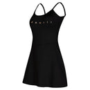 VESTIDO MACAQUINHO LINHA SAMANTHA BARIJAN BEACH TENNIS MORMAII 2025 PRETO