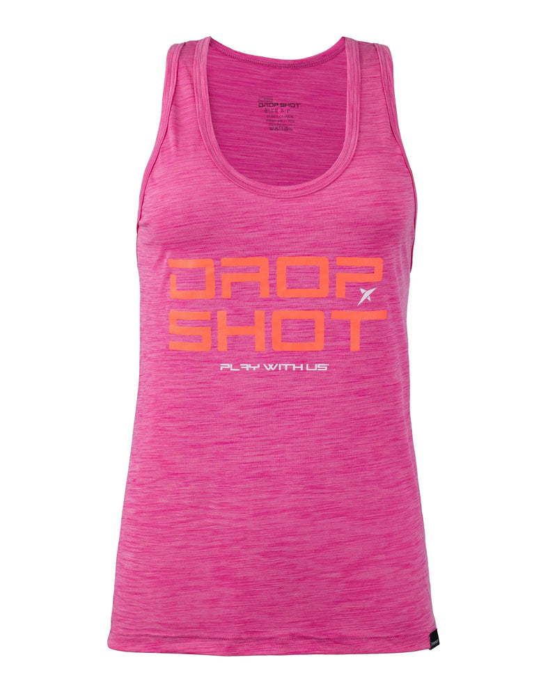 Regata feminina DROP SHOT ENJOY 3.0 - Rosa Neon