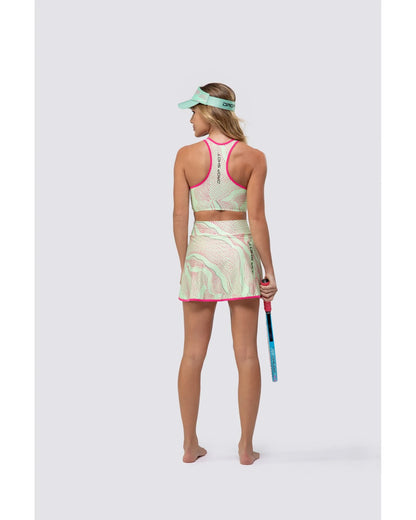 Short + Saia DROP SHOT GRETA - Verde/Rosa
