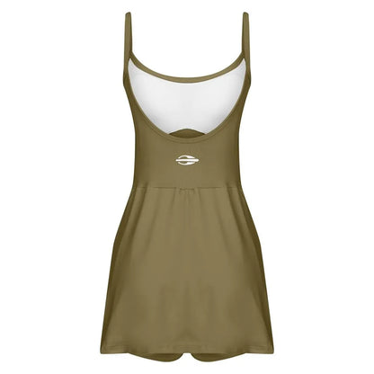 VESTIDO MACAQUINHO VITORIA MARCHEZINI 2025 VERDE MILITAR
