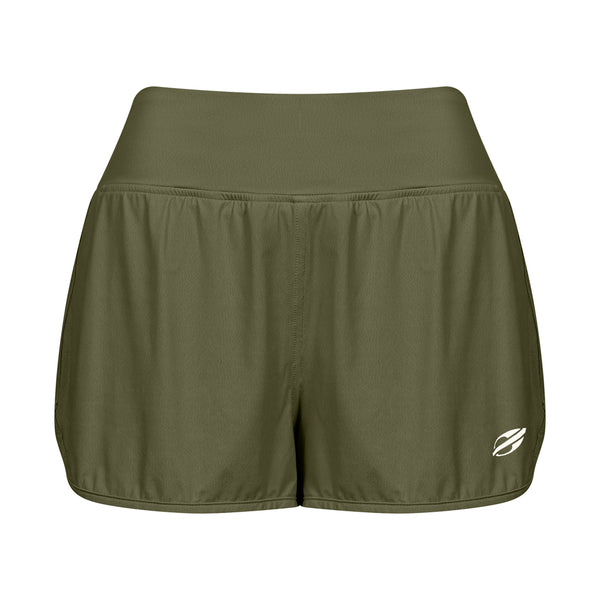 SHORTS DUPLO FEMININO BEACH SPORTS MORMAII 2778B Verde Militar