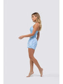 Short duplo DROP SHOT NICOLE 3.0 - Azul