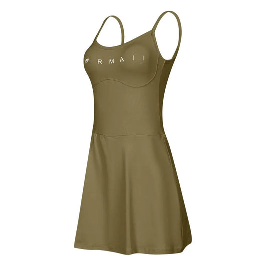VESTIDO MACAQUINHO VITORIA MARCHEZINI 2025 VERDE MILITAR