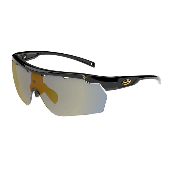 OCULOS SOL MORMAII SMASH PRETO BRILHO E DOURADO/L DOUR OCRE
