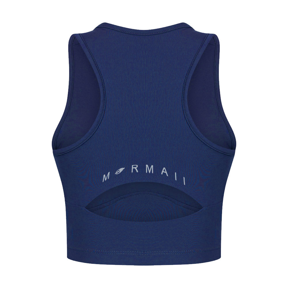TOP CROPPED FEMININO BEACH SPORTS MORMAII 2900 AZUL MARINHO