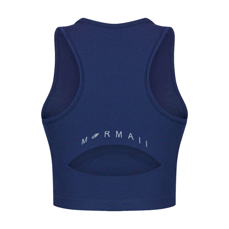 TOP CROPPED FEMININO BEACH SPORTS MORMAII 2900 AZUL MARINHO