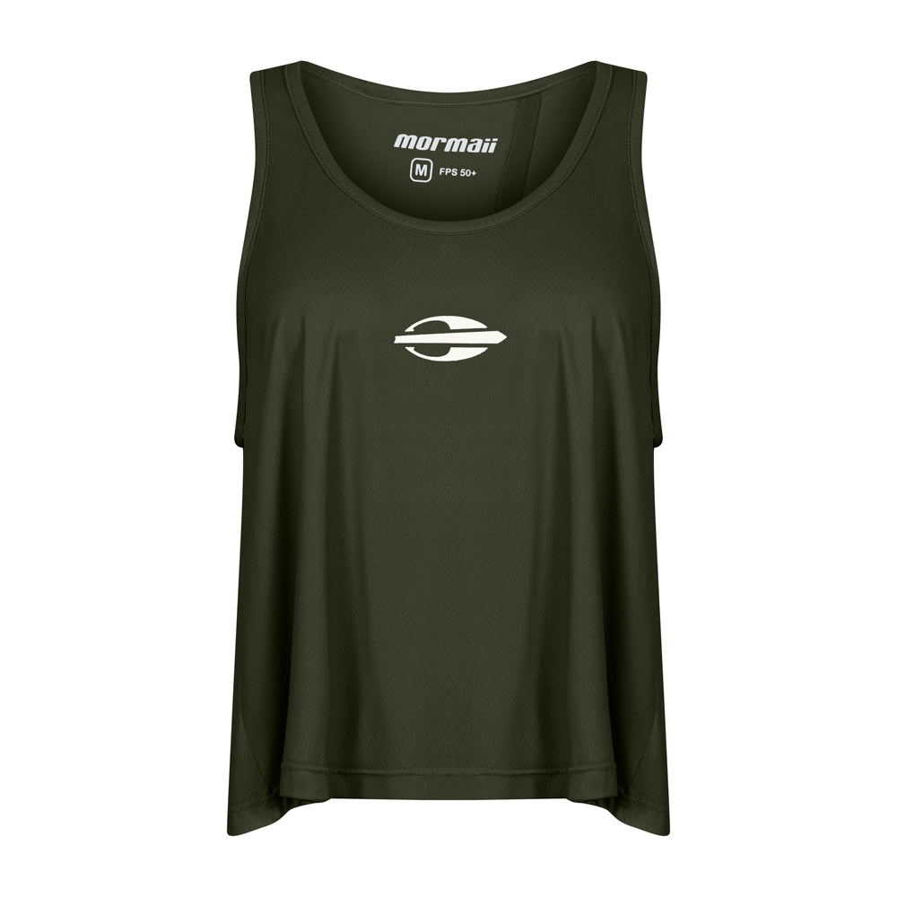 REGATA FEMININA CROPPED BEACH SPORTS MORMAII 2776B VERDE MILITAR