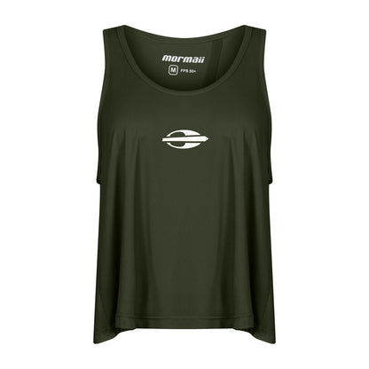 REGATA FEMININA CROPPED BEACH SPORTS MORMAII 2776B VERDE MILITAR
