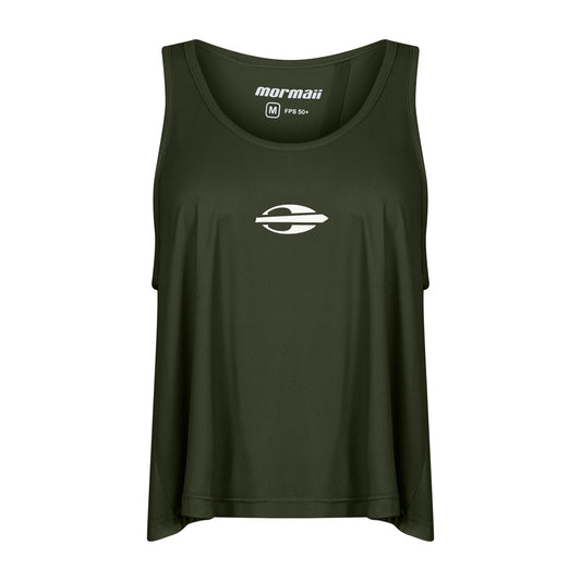REGATA FEMININA CROPPED BEACH SPORTS MORMAII 2776B VERDE MILITAR