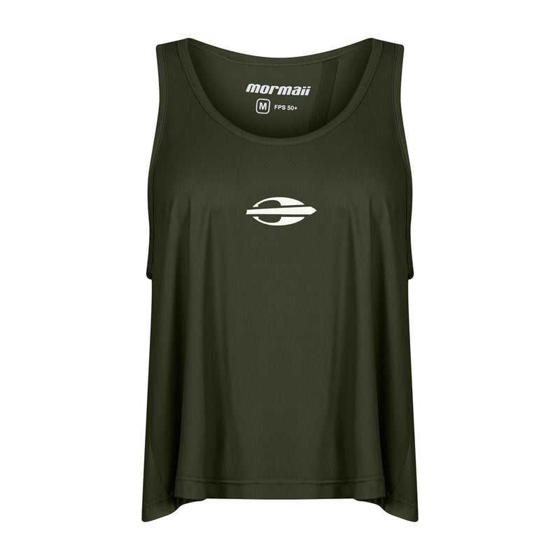 REGATA FEMININA CROPPED BEACH SPORTS MORMAII 2776B VERDE MILITAR