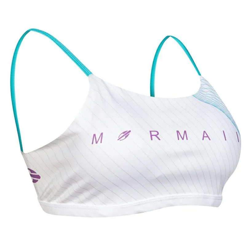 TOP LINHA VITORIA MARCHEZINI BEACH TENNIS MORMAI 2025 BRANCO