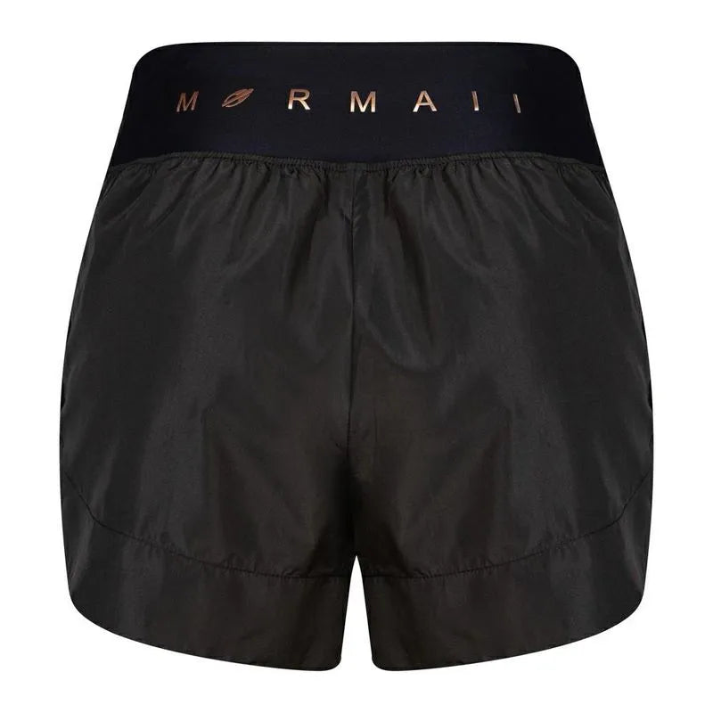 SHORT FEMININA LINHA SAMANTHA BARIJAN BEACH TENNIS MORMAII 2025 PRETO