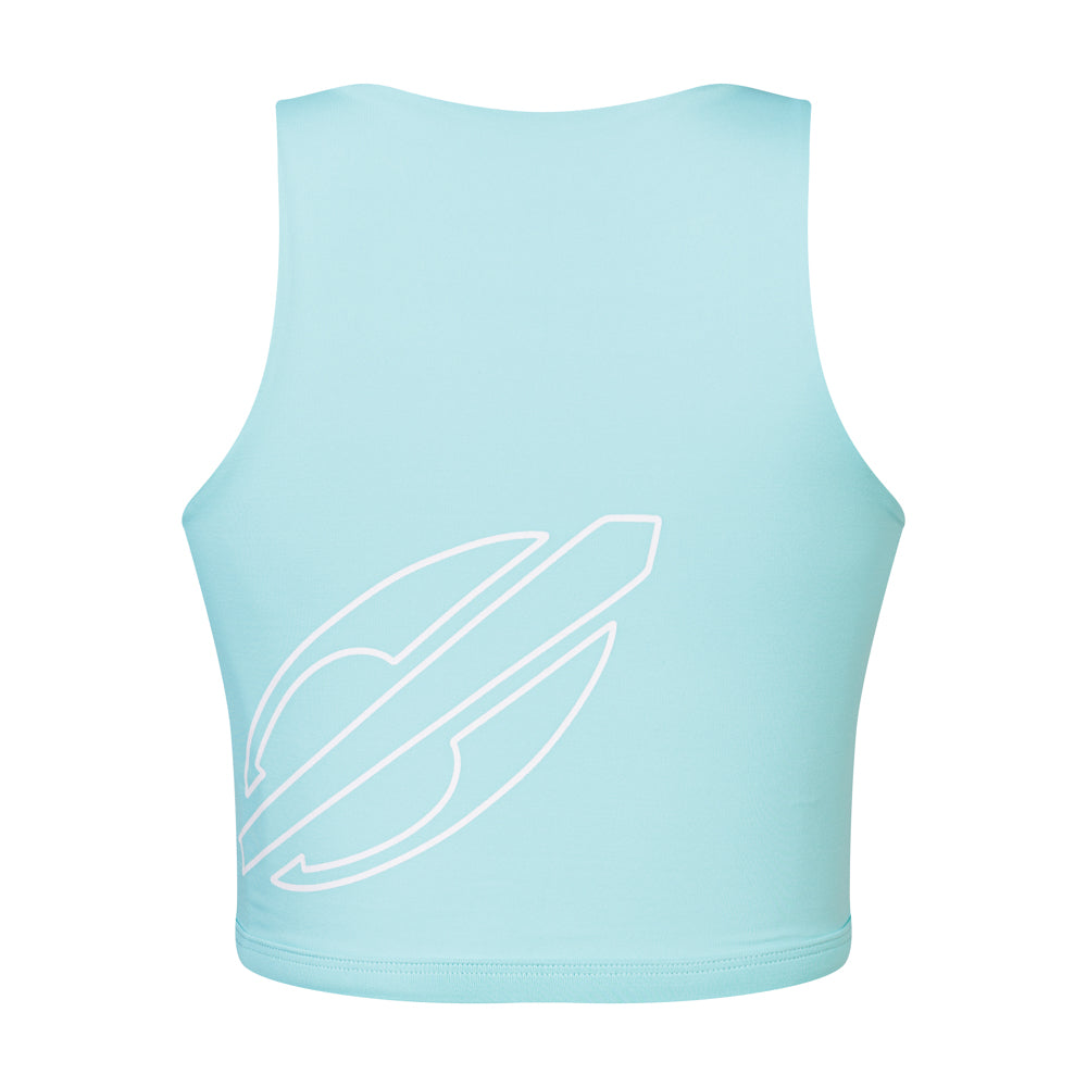 TOP FEMININO DUPLA FACE MORMAII 2941 VERDE CLARO/BRANCO