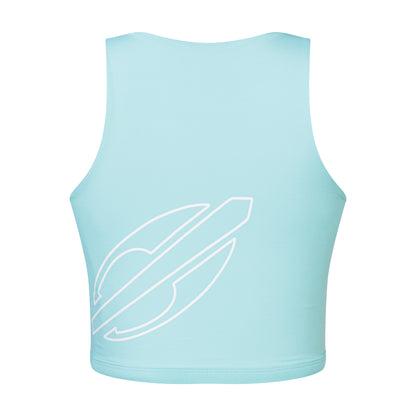 TOP FEMININO DUPLA FACE MORMAII 2941 VERDE CLARO/BRANCO